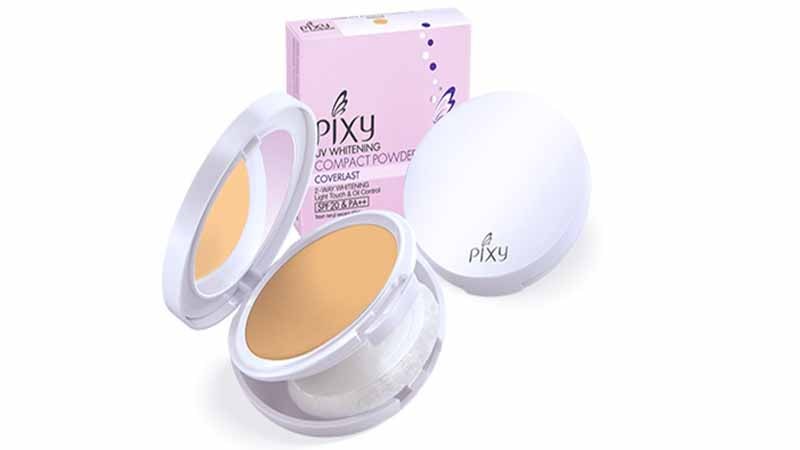 Base Makeup PIXY, PIXY UV Whitening Compact Powder Cover Last