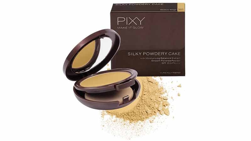 Base Makeup PIXY, Pixy Make it Glow Silky Powdery Cake