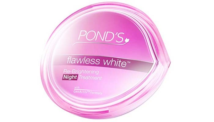 Ponds Flawless White Brightening Night Cream, cream pembersih flek hitam
