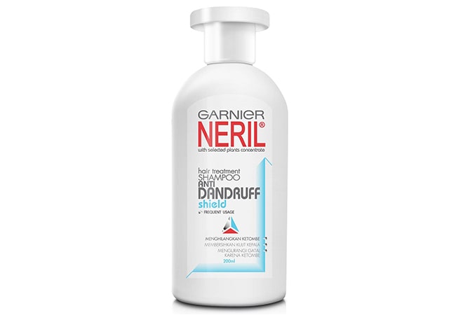 Garnier Neril Anti-Dandruff Shield Shampoo, shampoo untuk rambut ketombe