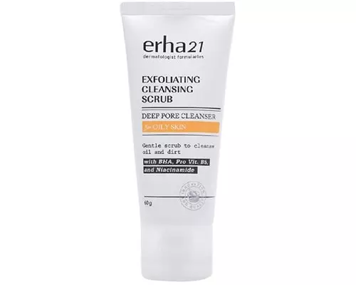 Pembersih Wajah Pria Yang Memutihkan, Erha Exfoliating Cleansing Scrub