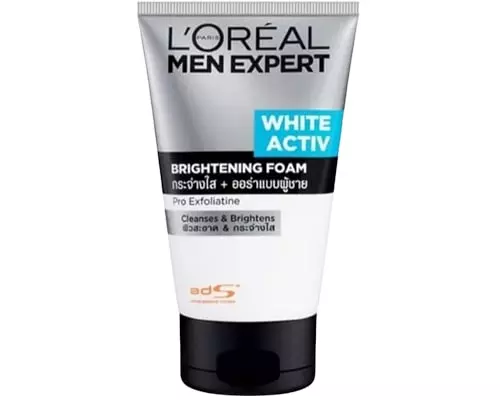 Pembersih Wajah Pria Yang Memutihkan, L'oreal Paris Men Expert White Activ Brightening Foam