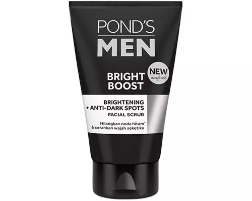Pembersih Wajah Pria Yang Memutihkan, Ponds Men Bright Boost Facial Scrub